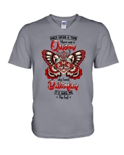 Once-upon-a-time-queen-butterfly V-Neck T-Shirt thumbnail
