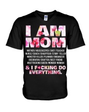 I am mom and i fcking do everything V-Neck T-Shirt thumbnail
