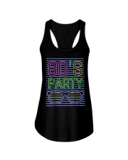 80S Style Neon Party T Shirt 80S Party Outfits 80S Ladies Flowy Tank thumbnail