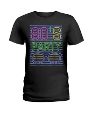 80S Style Neon Party T Shirt 80S Party Outfits 80S Ladies T-Shirt thumbnail