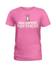Real Gamers Play Chess - National Ladies T-Shirt front