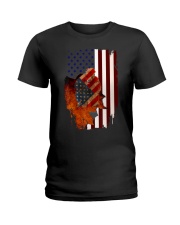 Poodle USA Flag 4th Of July Veterans Dog Ladies T-Shirt thumbnail