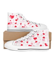 FULL OF HEART Women's High Top White Shoes thumbnail