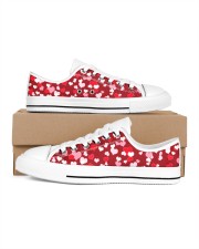 FULL OF HEART Women's Low Top White Shoes inside-left-outside-left