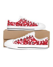 FULL OF HEART Women's Low Top White Shoes inside-right-outside-right