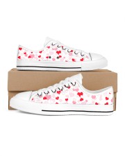 FULL OF HEART Women's Low Top White Shoes tile