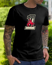 Wrestling number one USA American flag Classic T-Shirt lifestyle-mens-crewneck-front-7