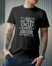Only the best uncles get promoted to godfather Classic T-Shirt lifestyle-mens-crewneck-front-6