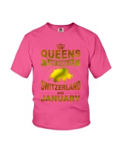 SWITZERLAND-GOLD-QUEES-JANUARY Youth T-Shirt thumbnail