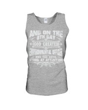 ON 8TH DAY ENVIRONMENTAL OFFICER JOB SHIRTS Unisex Tank thumbnail