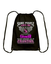 CALL ME COURIER GRANDMA JOB SHIRTS Drawstring Bag thumbnail