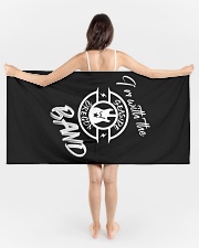 I'm With The Band Beach Towel aos-tc-beach-towels-lifestyle-front-01