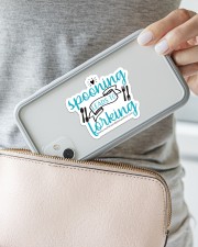 Spooning Leads To Forking Sticker - Single (Horizontal) aos-sticker-single-horizontal-lifestyle-front-23