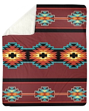 Native American Pattern Blanket Sherpa Fleece Blanket tile