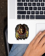 Wolf Dreamcatcher Sticker - Single (Vertical) aos-sticker-single-vertical-lifestyle-front-11