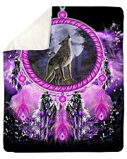 Native American Pattern Blanket - Wolf Sherpa Fleece Blanket tile
