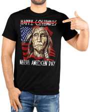 No Happy Columbus Day - Native American Day Classic T-Shirt custom-t-shirts-classic-lifestyle-front-222