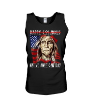 No Happy Columbus Day - Native American Day Unisex Tank tile