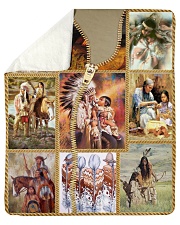 Native American Pattern Blanket Sherpa Fleece Blanket tile