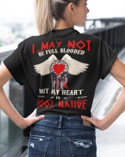 I May Not Be Full Blooded But My Heart is 100% Native Classic T-Shirt custom-t-shirts-classic-lifestyle-back-401
