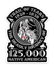 Trail Of Tear 1828-1838 Sticker - Single (Vertical) front