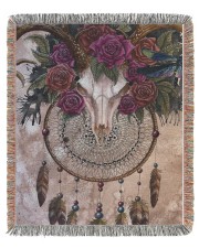 Native American Pattern Blanket - White Buffalo 50x60 - Woven Blanket tile