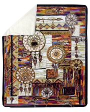 Native American Pattern Blanket Sherpa Fleece Blanket tile