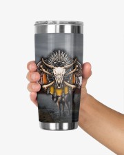 Skull Tumbler - Native American Pattern 20oz Tumbler aos-20oz-tumbler-lifestyle-front-27