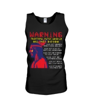 Warning: Traditional Native American Will Not Reform Unisex Tank tile
