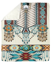 Native American Pattern Blanket Sherpa Fleece Blanket tile