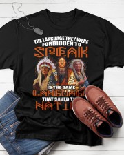 The Language They Were Forbidden To Speak Is The Same Language That Saved This Nation Classic T-Shirt apparel-classic-tshirt-lifestyle-front-216