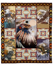 Native American Pattern Blanket - Eagle Fleece Blanket - 50" x 60" front