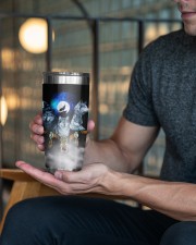 Wolf Tumbler - Native American Pattern 20oz Tumbler aos-20oz-tumbler-lifestyle-front-18