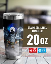 Wolf Tumbler - Native American Pattern 20oz Tumbler aos-20oz-tumbler-lifestyle-front-34
