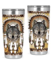 Native Wolf - Native American Pattern 20oz Tumbler front
