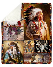 Native American Pattern Blanket Sherpa Fleece Blanket tile