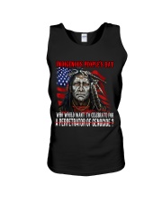 Indigenous People's Day Who Would Want To Celebrate For A Perpetrator Of Genocide Unisex Tank tile