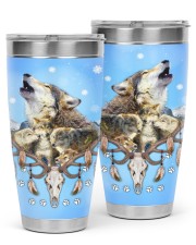 Wolf Tumbler - Native American Pattern 30oz Tumbler tile