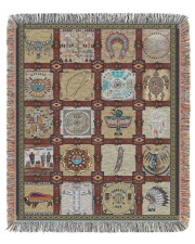 Native American Pattern Blanket 50x60 - Woven Blanket tile