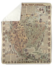 Native Tribes of North America Mapped Sherpa Fleece Blanket tile