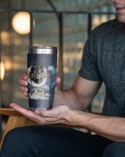 Wolf Tumbler - Native American Pattern 20oz Tumbler aos-20oz-tumbler-lifestyle-front-18