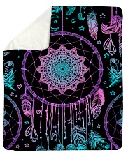 Native American Pattern Blanket - Dreamcatcher Sherpa Fleece Blanket tile
