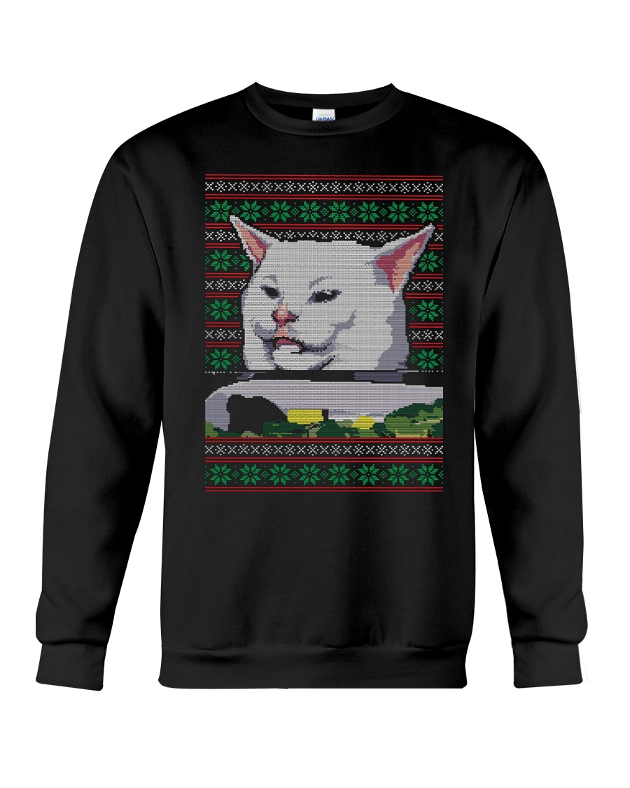 Cat Getting Yelled Crewneck Sweatshirt