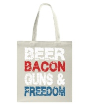 Beer Bacon Guns And Freedom Tank Top Tote Bag thumbnail