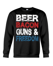 Beer Bacon Guns And Freedom Tank Top Crewneck Sweatshirt thumbnail
