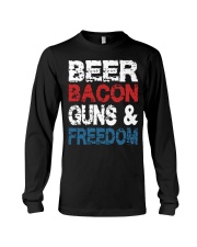 Beer Bacon Guns And Freedom Tank Top Long Sleeve Tee thumbnail