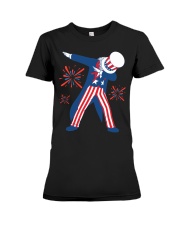 Dabbing Uncle Sam T-shirt Fourth Of July Tank Tops Premium Fit Ladies Tee thumbnail