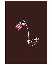 Creative American FLag with Fishing Rod Vertical Poster tile