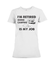 IM RETRIRED Premium Fit Ladies Tee tile