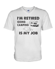 IM RETRIRED V-Neck T-Shirt tile